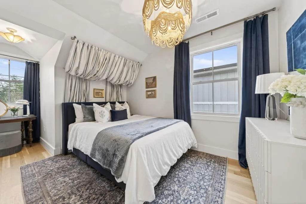 Third bedroom with comfortable bedding in White Porch Retreat